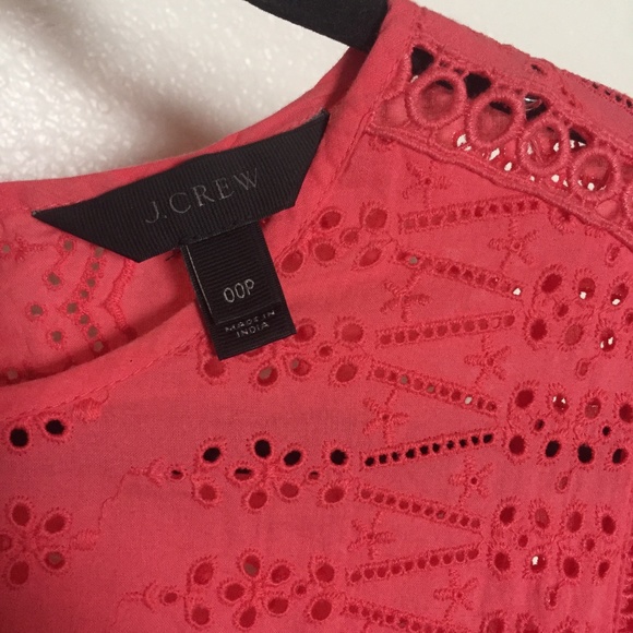 J.Crew eyelet dress with ruffled hem - Picture 3 of 5